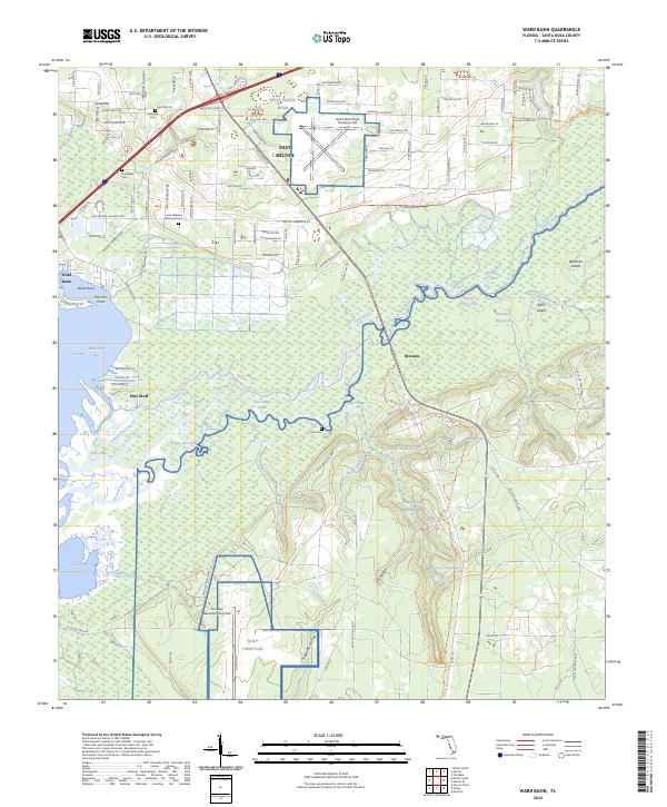 Ward Basin 2024 topographic map thumbnail