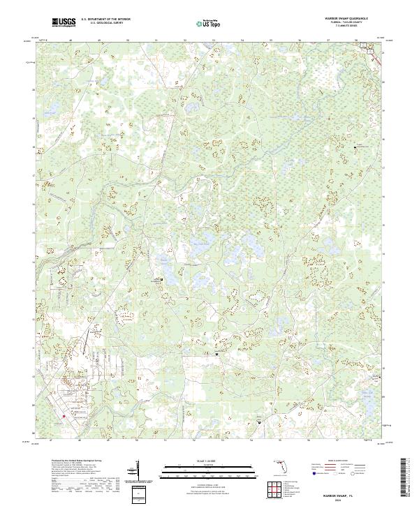 Warrior Swamp 2024 topographic map thumbnail