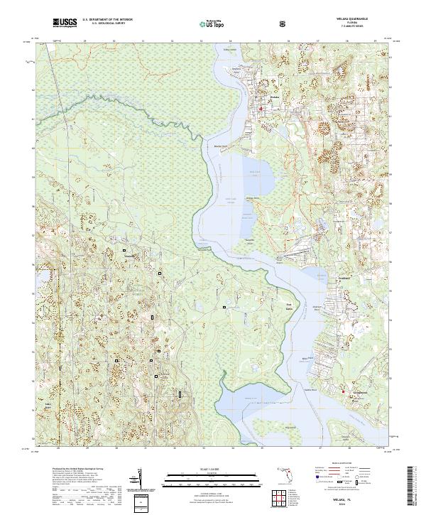Welaka 2024 topographic map thumbnail