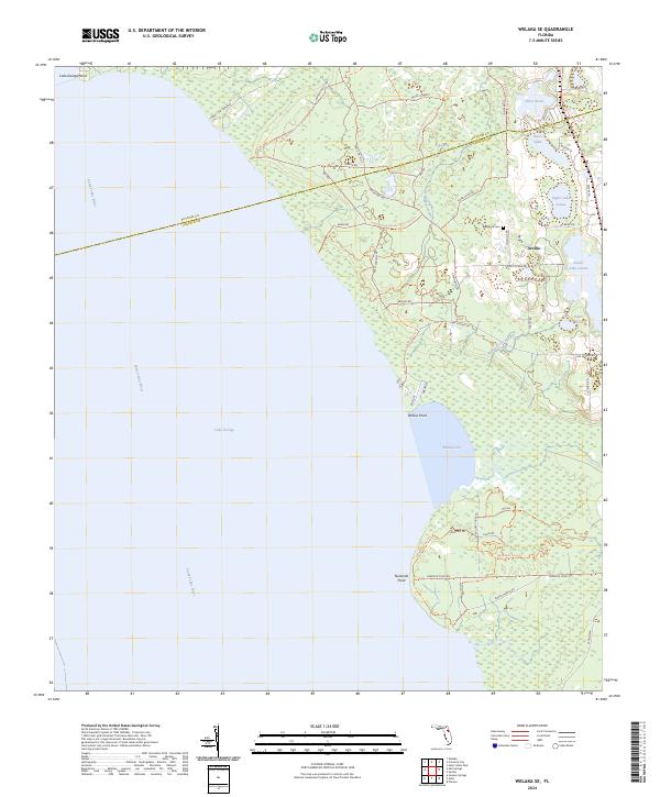 Welaka SE 2024 topographic map thumbnail
