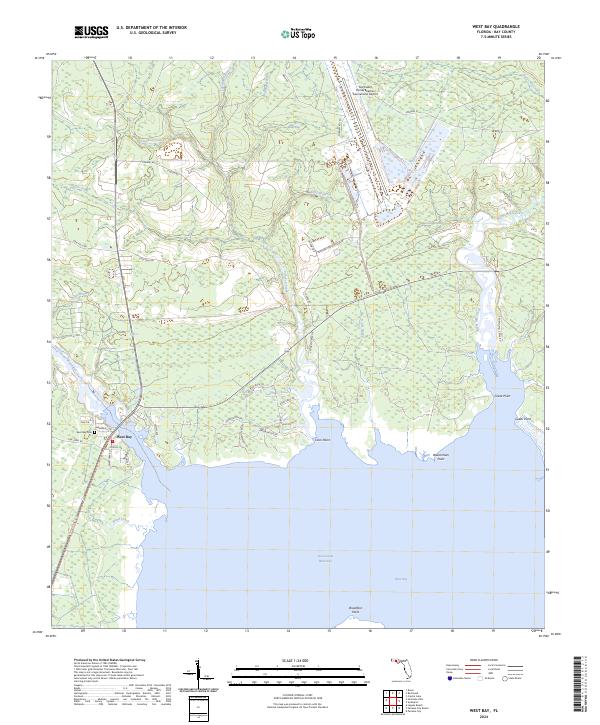 West Bay 2024 topographic map thumbnail