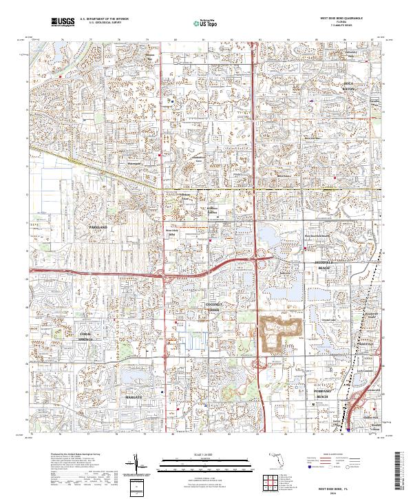 West Dixie Bend 2024 topographic map thumbnail