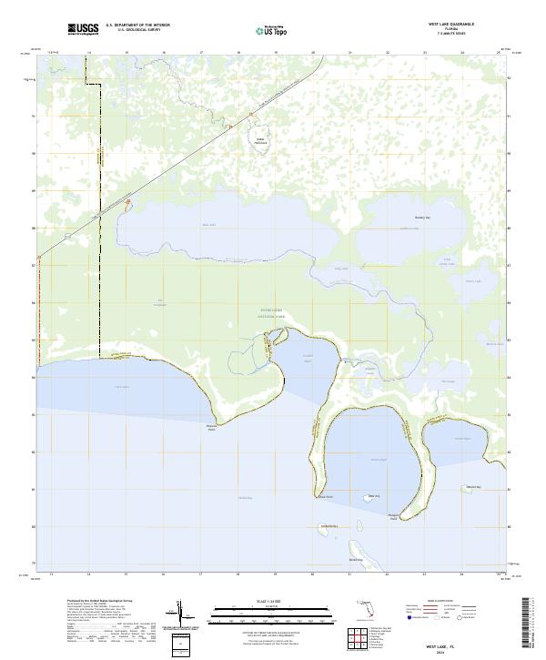 West Lake 2024 topographic map thumbnail