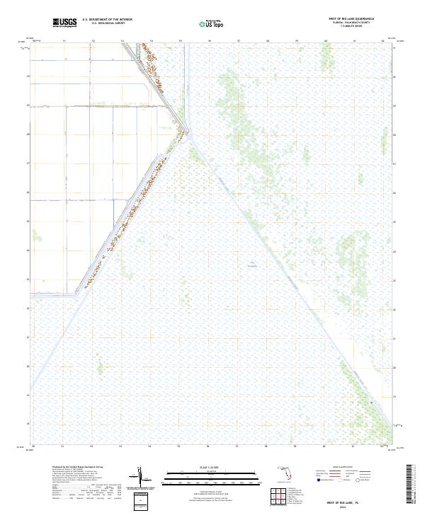 West of Big Lake topographic map thumbnail