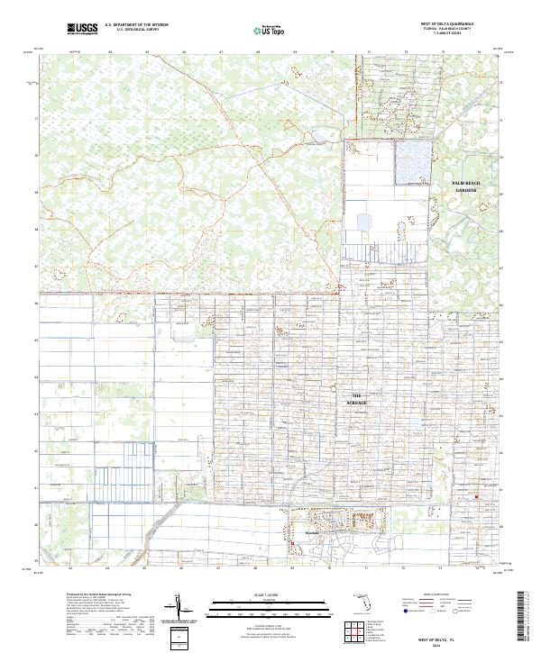West of Delta topographic map thumbnail