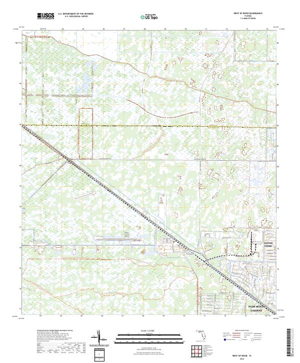 West of Rood topographic map thumbnail