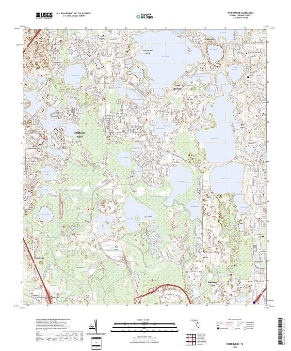 Windermere 2024 topographic map thumbnail