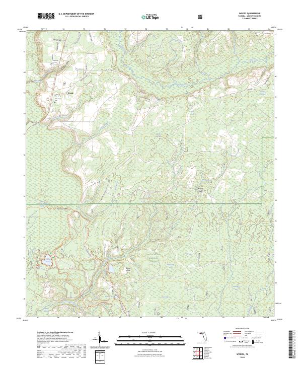 Woods 2024 topographic map thumbnail