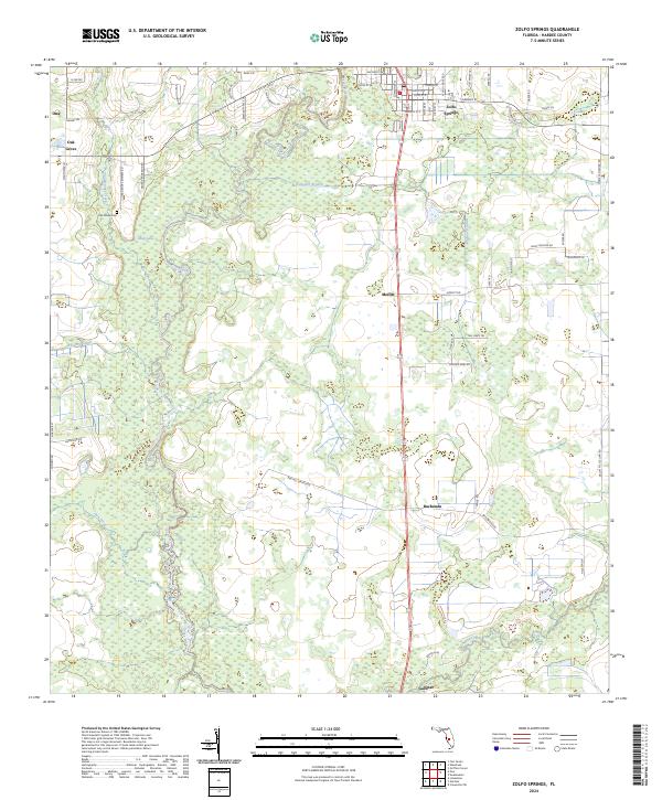 Zolfo Springs 2024 topographic map thumbnail