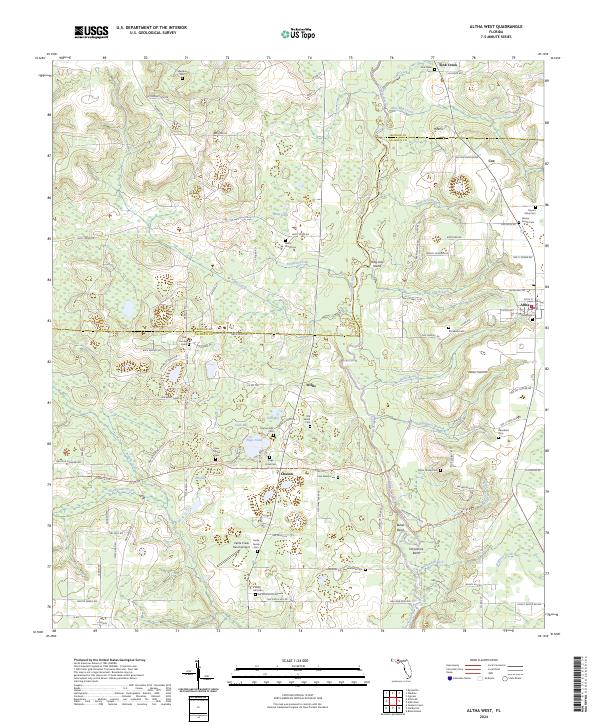 Altha West topographic map thumbnail