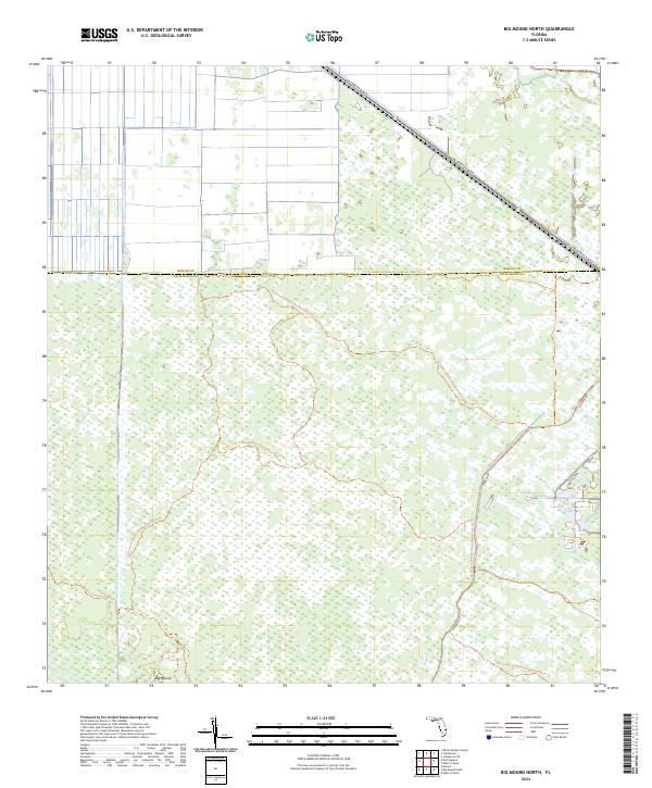 Big Mound North topographic map thumbnail