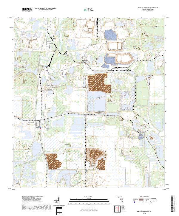 Bradley Junction topographic map thumbnail