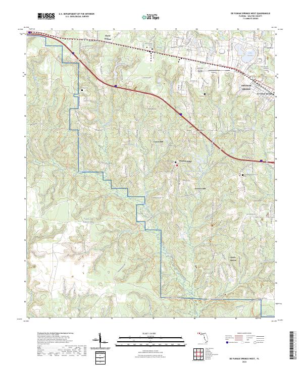 De Funiak Springs West topographic map thumbnail