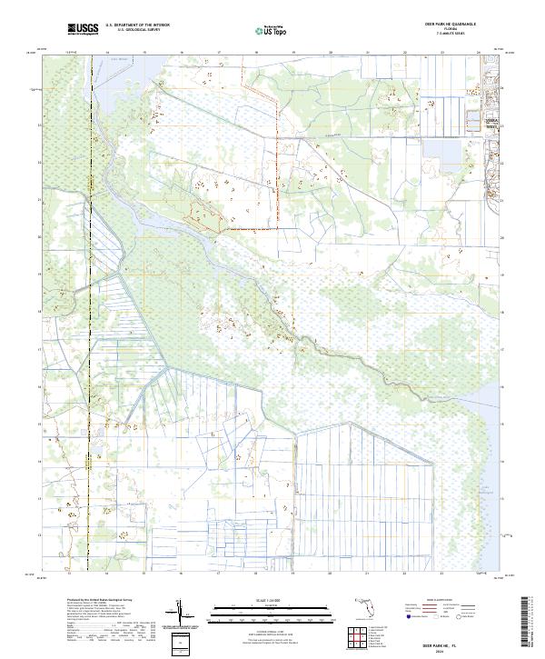 Deer Park NE topographic map thumbnail