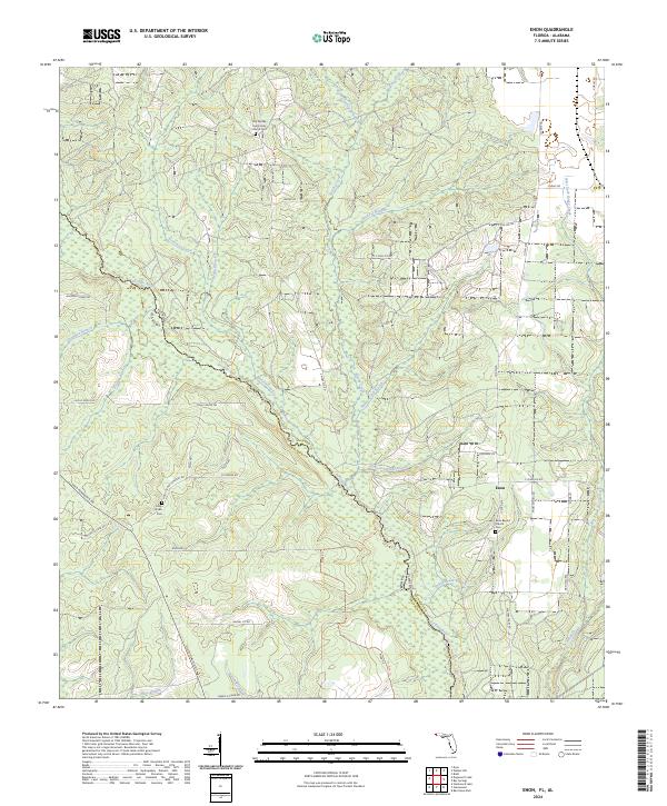 Enon topographic map thumbnail