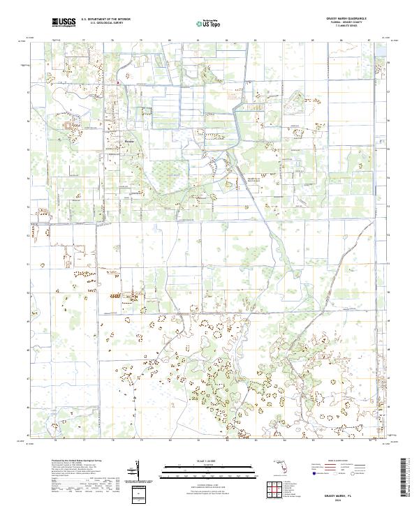 Grassy Marsh topographic map thumbnail
