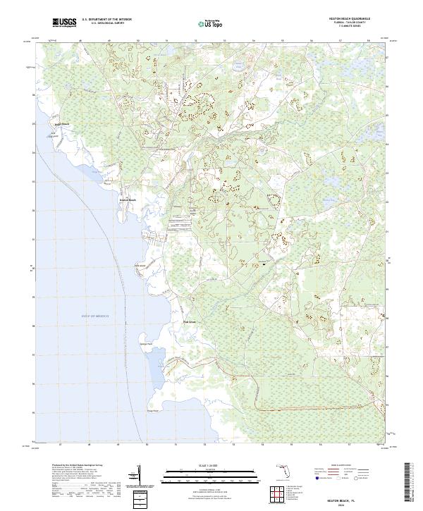 Keaton Beach 2024 topographic map thumbnail