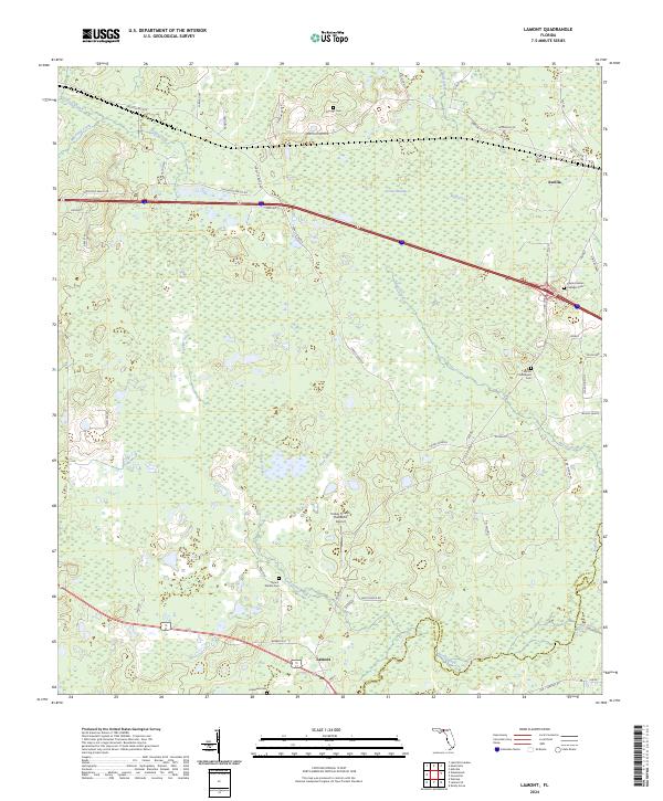 Lamont topographic map thumbnail