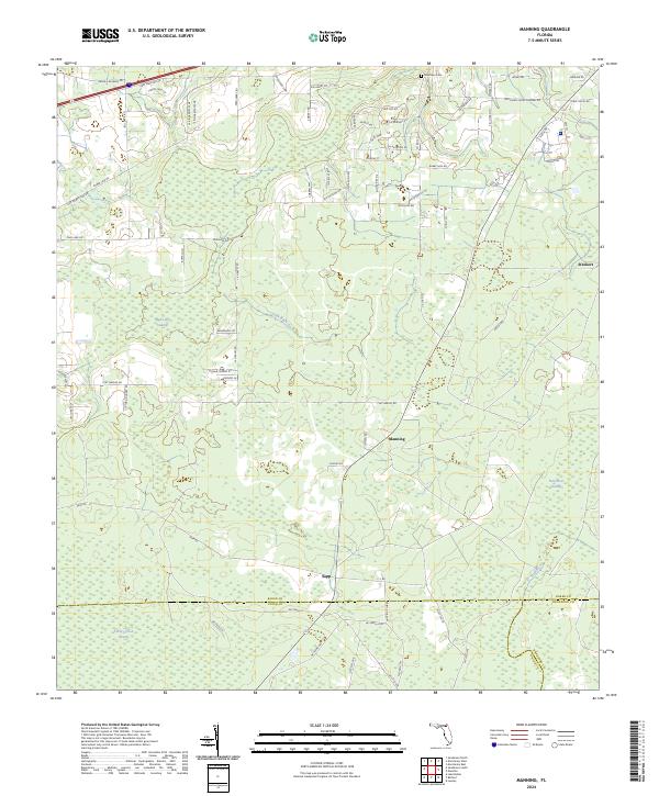 Manning topographic map thumbnail