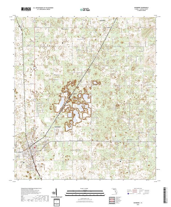 Newberry topographic map thumbnail