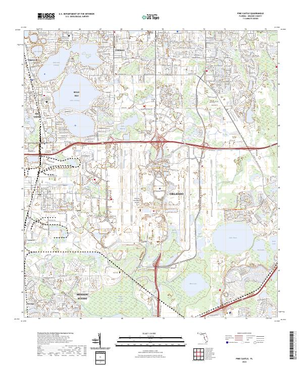 Pine Castle topographic map thumbnail
