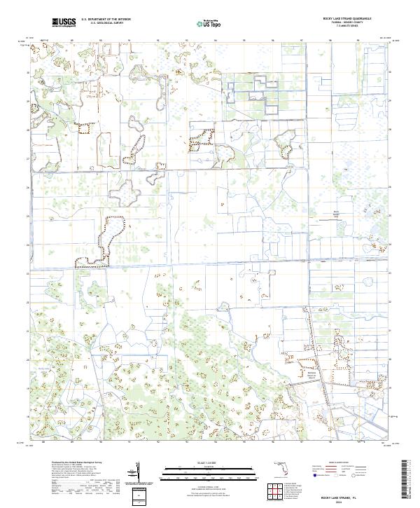 Rocky Lake Strand topographic map thumbnail