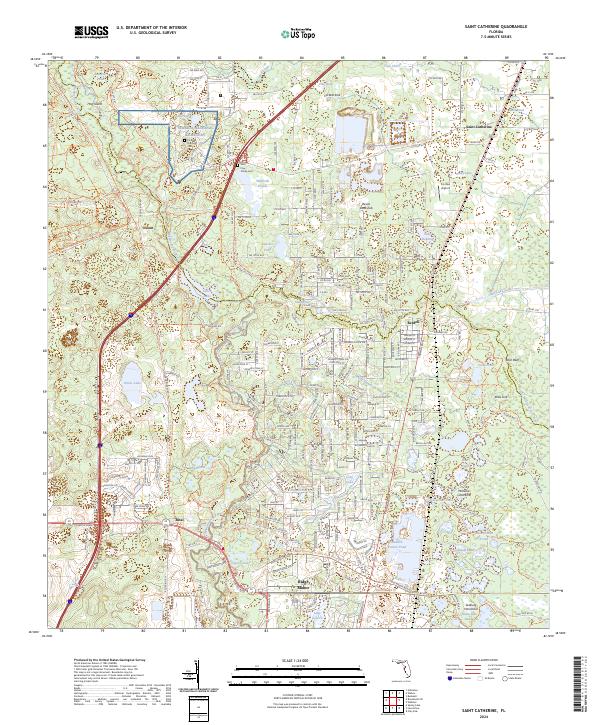 Saint Catherine topographic map thumbnail