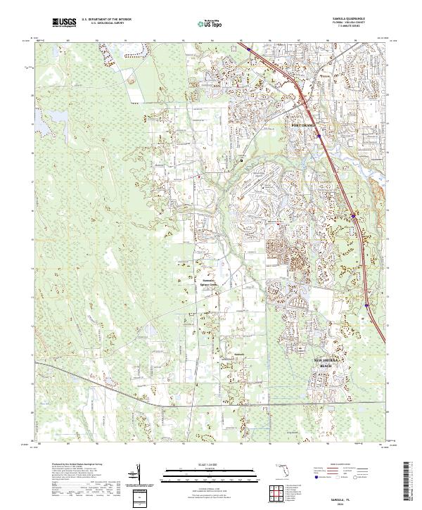Samsula topographic map thumbnail