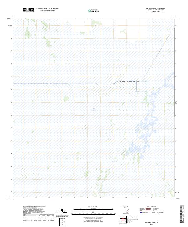 Taylor Slough 2024 topographic map thumbnail