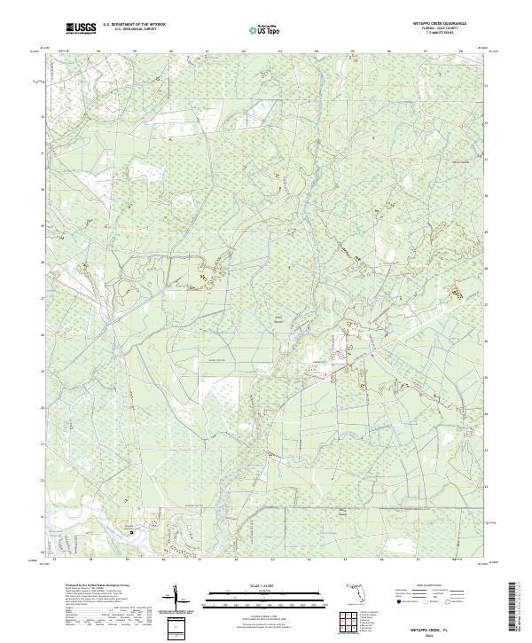 Wetappo Creek 2024 topographic map thumbnail