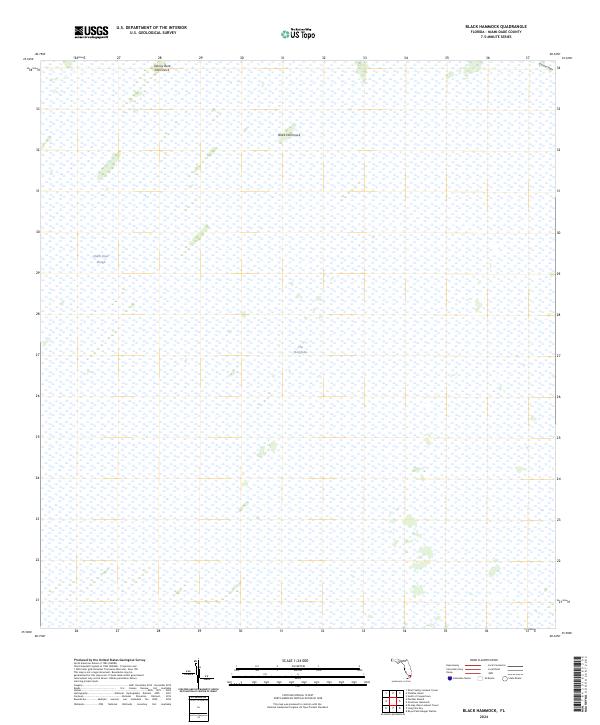 Black Hammock topographic map thumbnail
