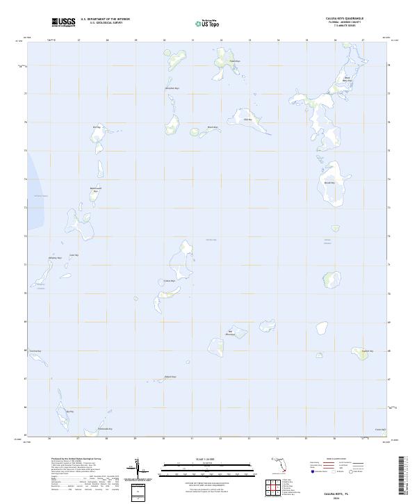 Calusa Keys topographic map thumbnail