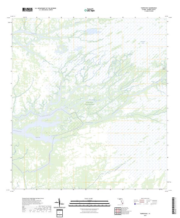 Tarpon Bay 2023 topographic map thumbnail