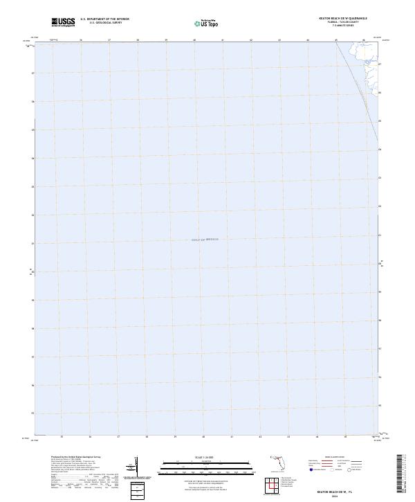 Keaton Beach OE W 2024 topographic map thumbnail