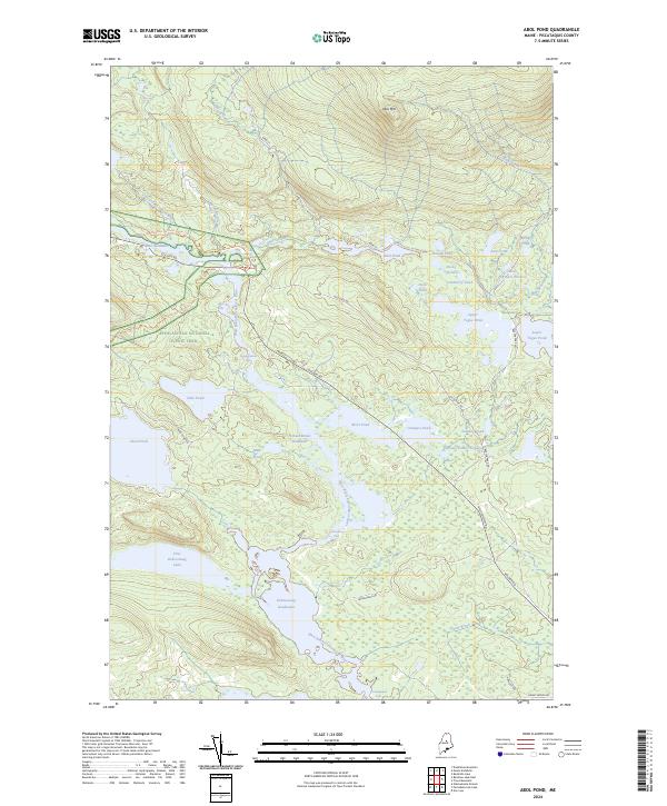 Abol Pond topographic map thumbnail