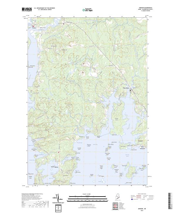 Addison topographic map thumbnail