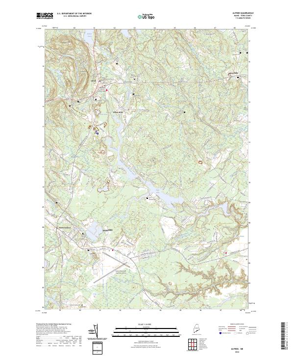 Alfred topographic map thumbnail