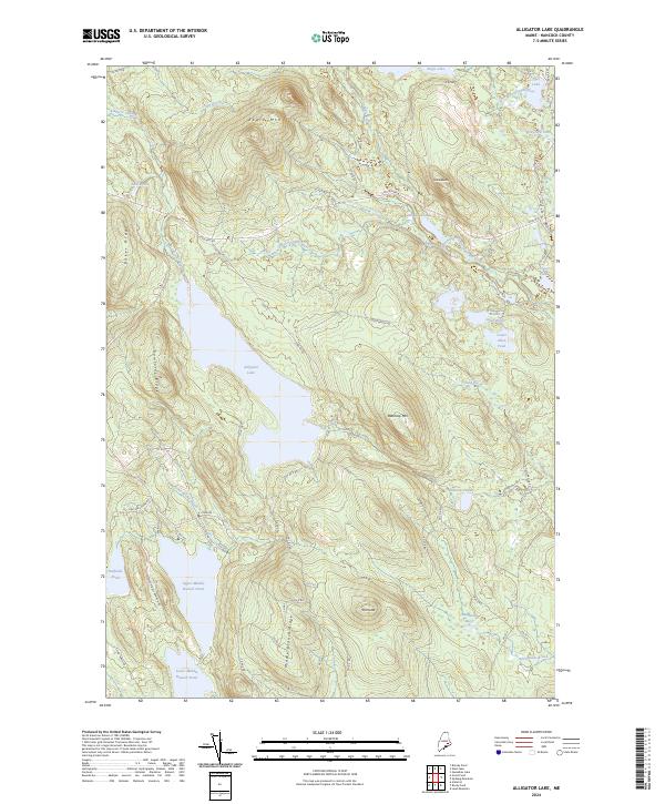 Alligator Lake topographic map thumbnail