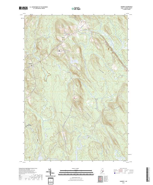 Amherst topographic map thumbnail