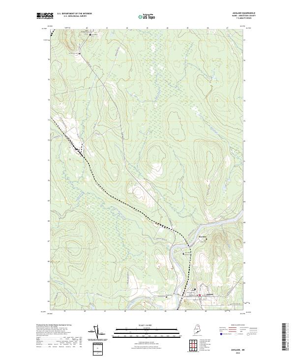 Ashland topographic map thumbnail