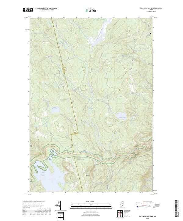 Bald Mountain Pond topographic map thumbnail