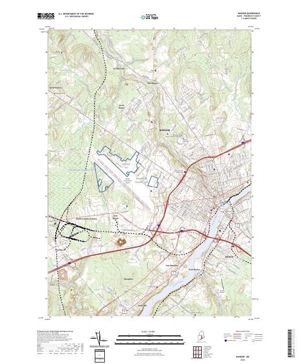 Bangor topographic map thumbnail