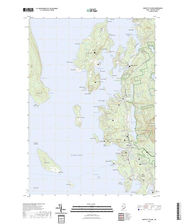 Bartlett Island topographic map thumbnail