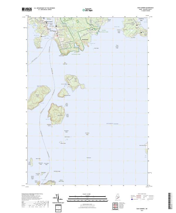 Bass Harbor topographic map thumbnail