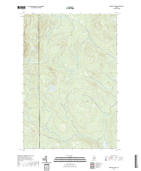 Bean Pot Pond topographic map thumbnail