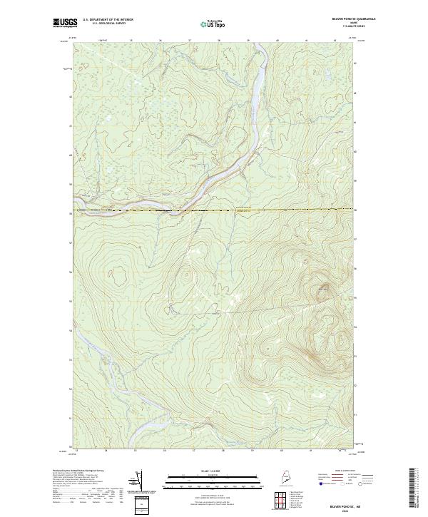 Beaver Pond SE topographic map thumbnail