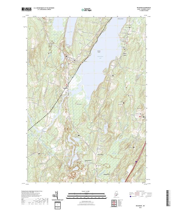 Belgrade topographic map thumbnail
