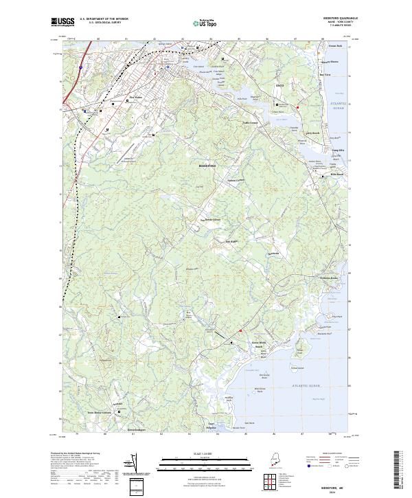 Biddeford topographic map thumbnail