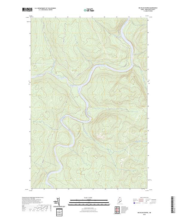 Big Black Rapids topographic map thumbnail