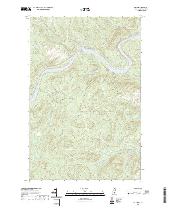 Big Rapids topographic map thumbnail